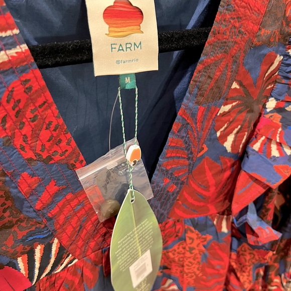 NWT- FARM Rio Cotton Midi Dress - Picture 4 of 5